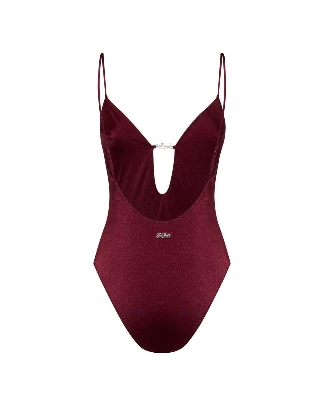 Mc2 Saint Barth Red One-Piece Swimsuit Crunchy Plate