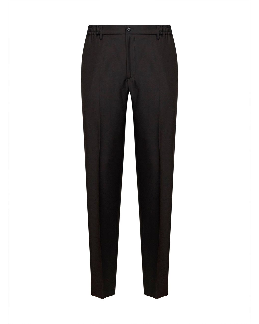 Tagliatore Black Dark Virgin Wool Garcon Trousers for men