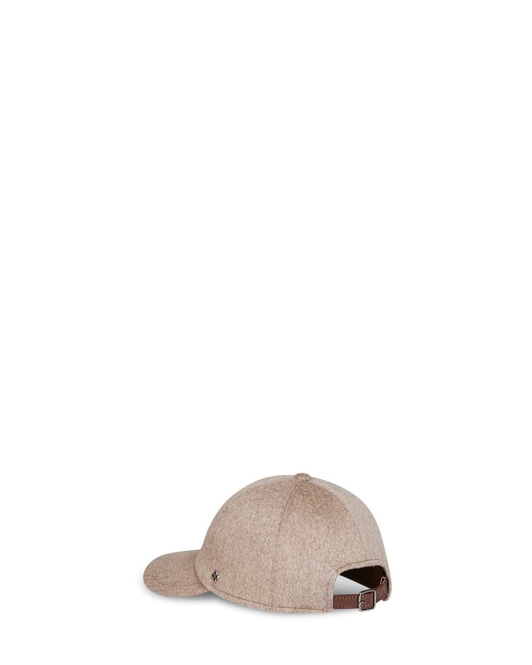 Tagliatore Gray Taupe Virgin Wool Denver Baseball Cap for men