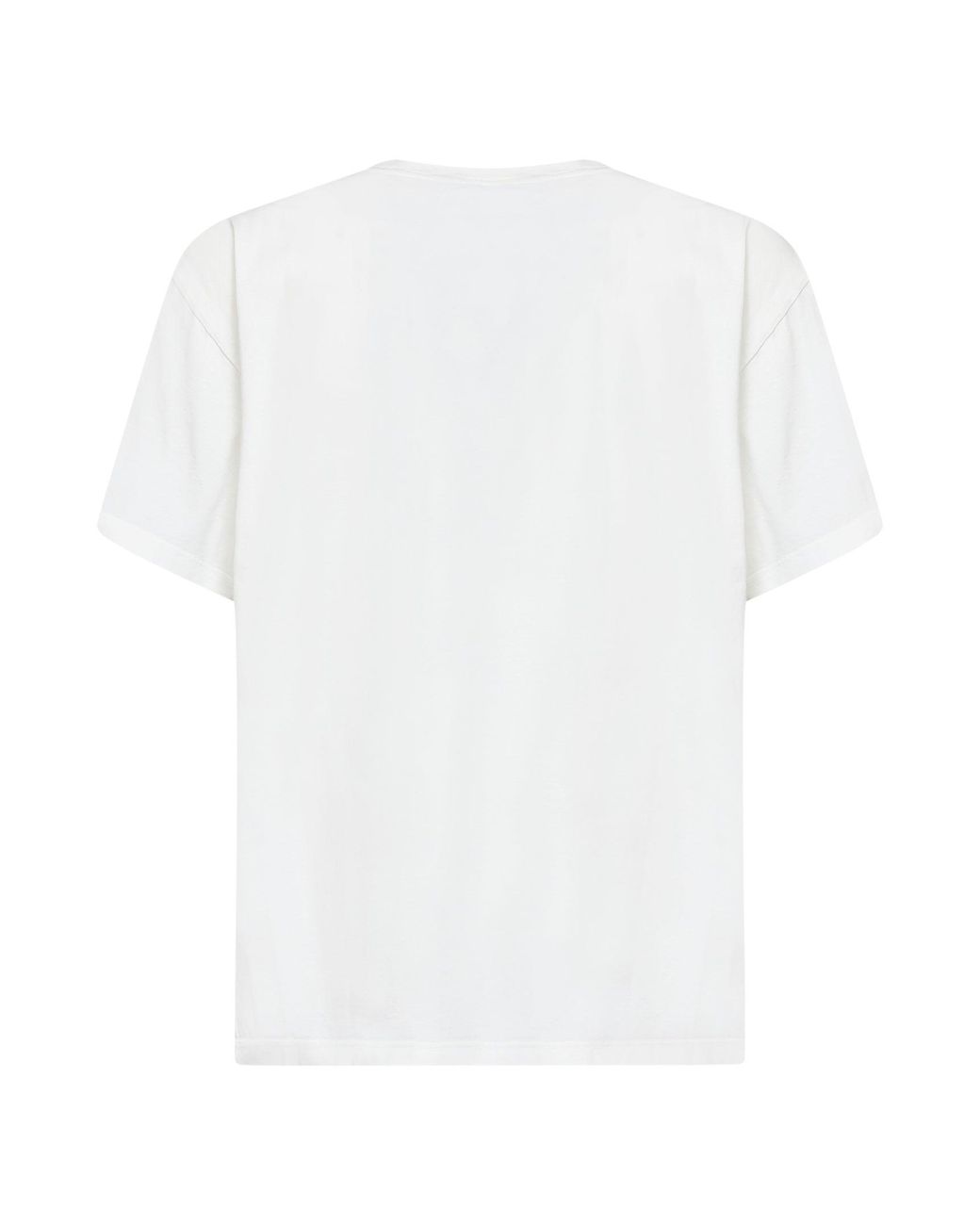 MM6 by Maison Margiela White Off- Cotton Numeric T-Shirt for men