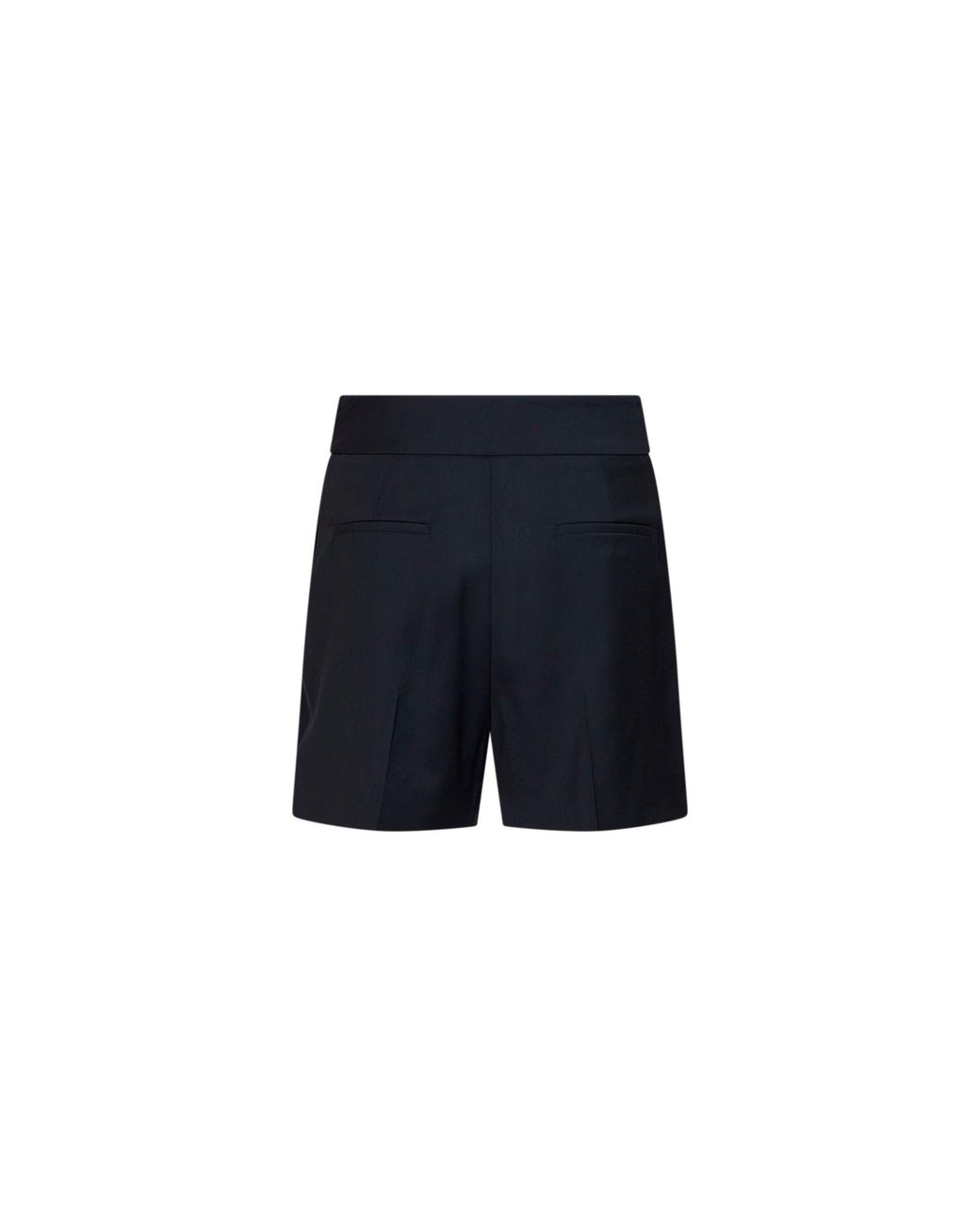 Max Mara Blue Lightweight Wool Canvas Mxmsalute Shorts