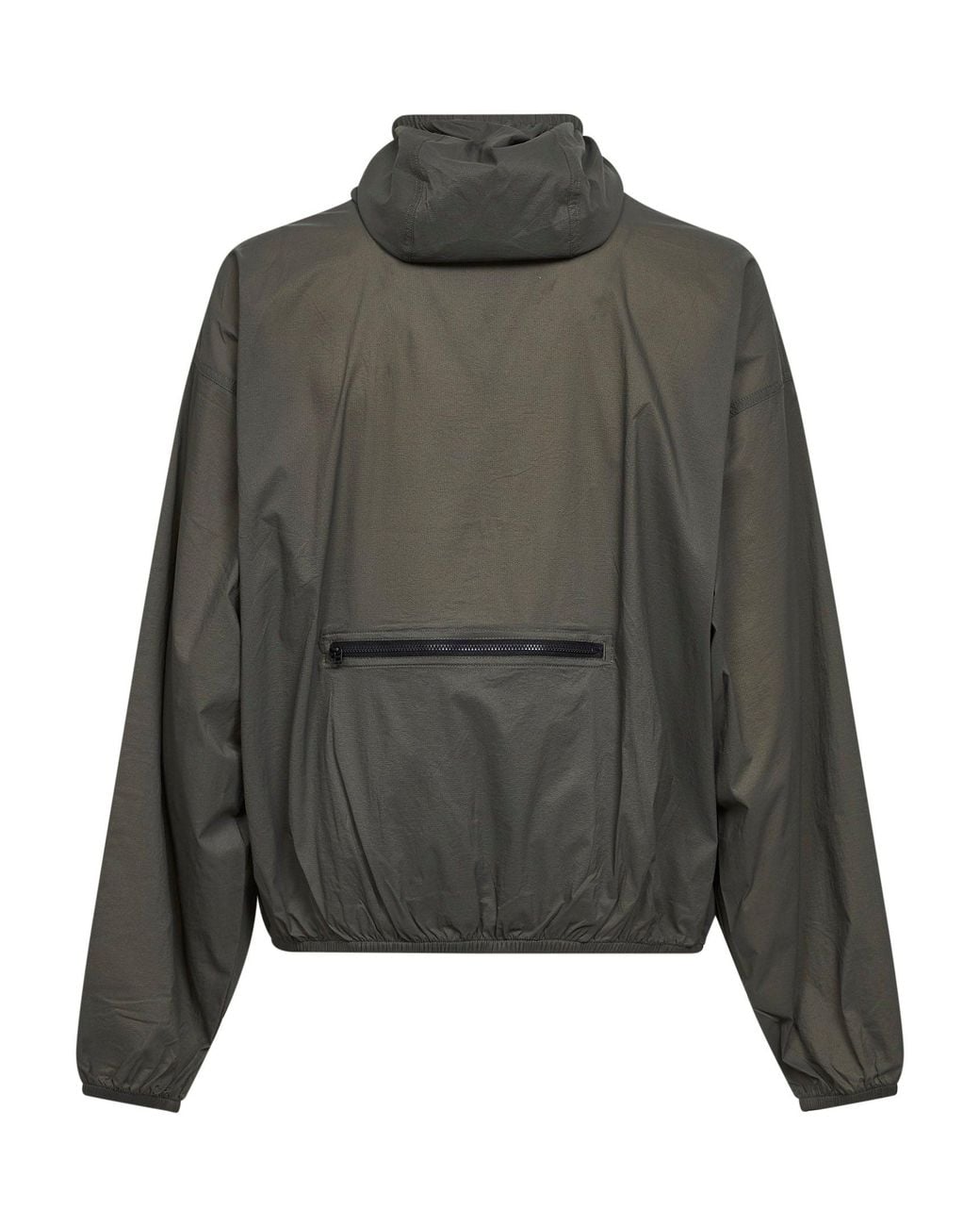 The North Face Gray New Taupe Box Packable Hooded Wind Jacket for men