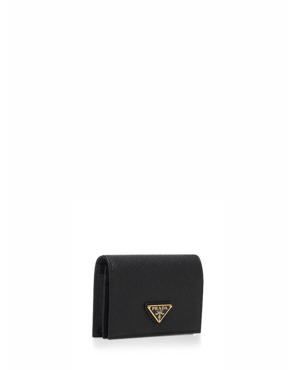 Prada White Saffiano Small Wallet