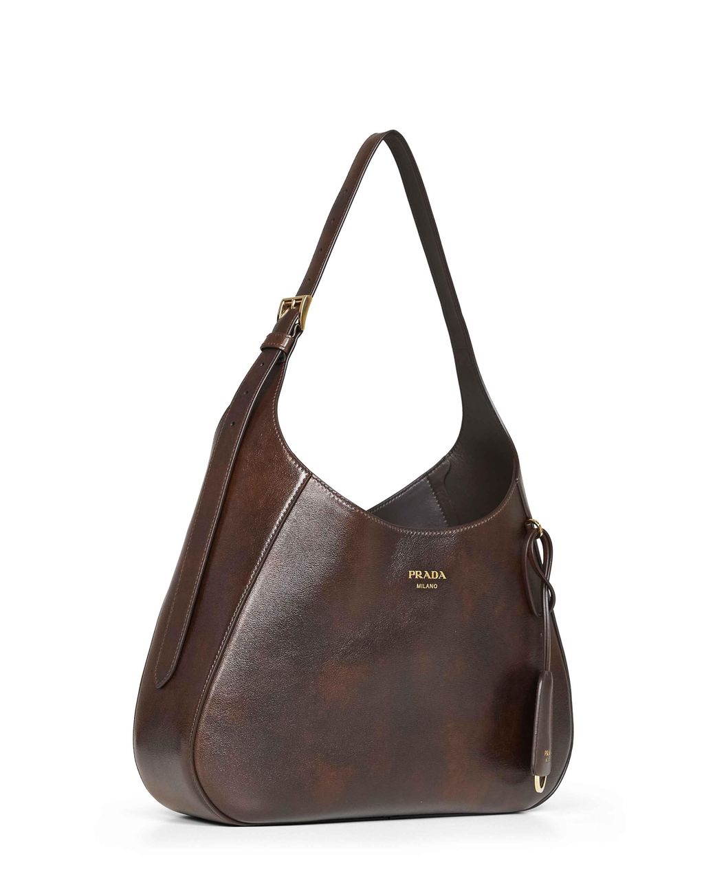 Prada Brown Cocoa Prada Boogie Medium Shoulder Bag