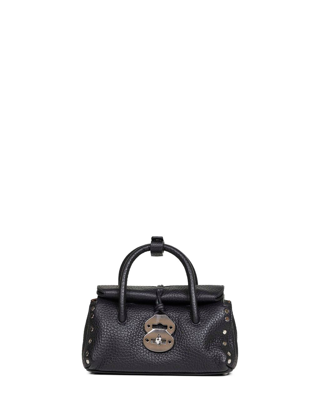 Zanellato Black Dotta Baby Handbag