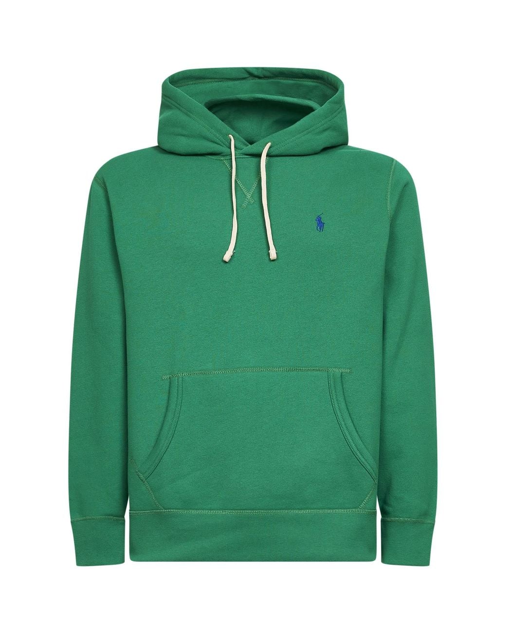 Polo Ralph Lauren Green Billiard Cotton Blend Hoodie<Br for men