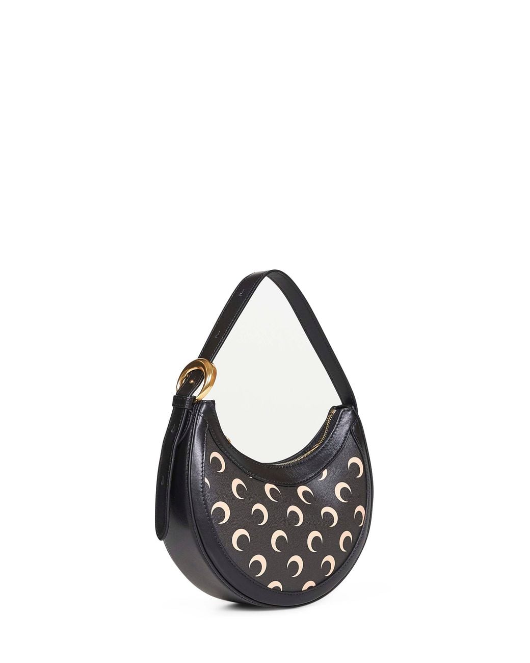 MARINE SERRE Metallic Moon Canvas Eclips Mini Shoulder Bag