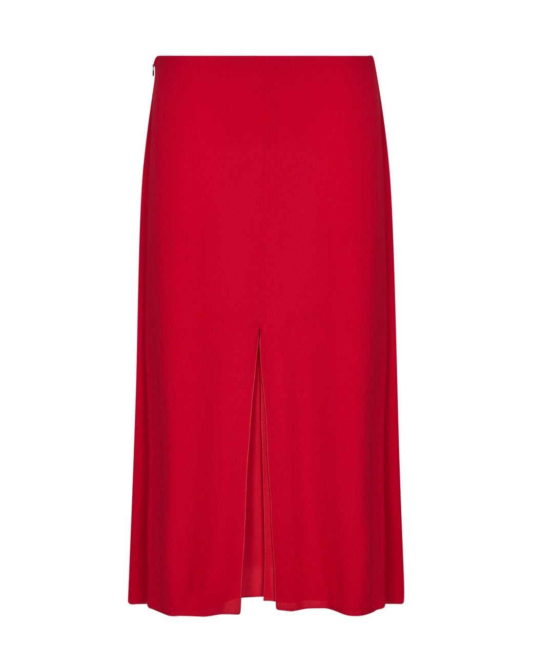 Valentino Silk Georgette Flared Midi Skirt