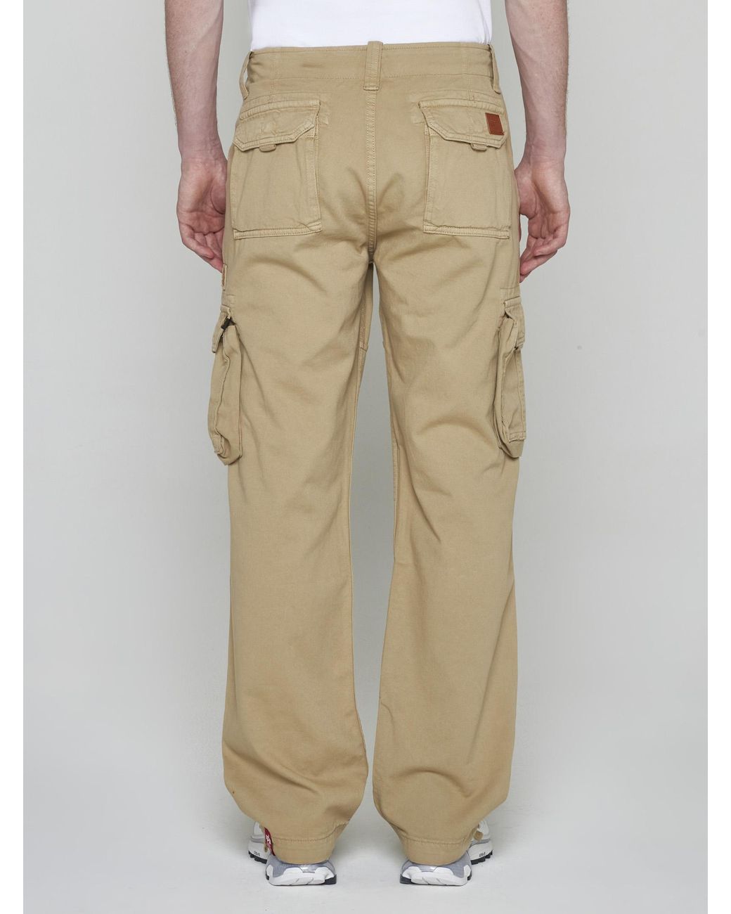 Alpha Industries Jet Cotton Cargo Pants in Natural for Men | Lyst