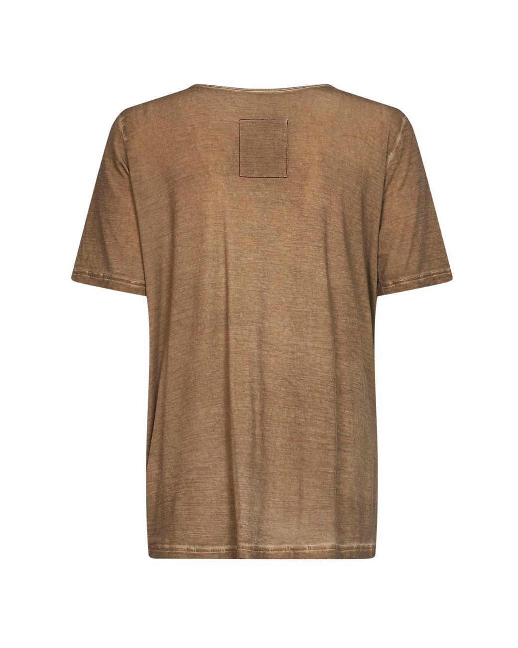 Uma Wang Brown Tan Stretch Jersey Draped Trap Top