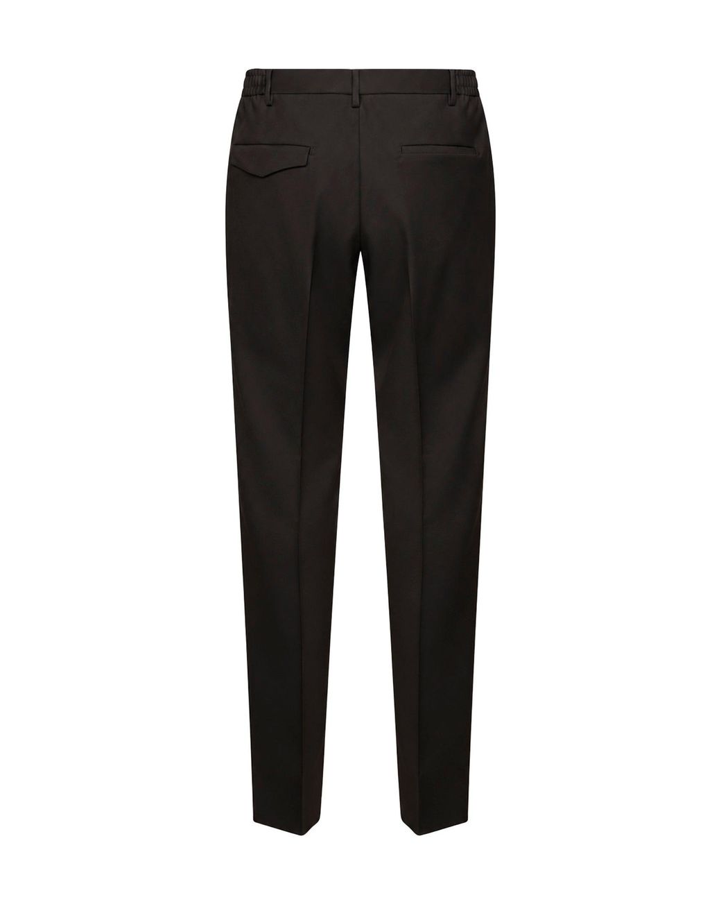 Tagliatore Black Dark Virgin Wool Garcon Trousers for men