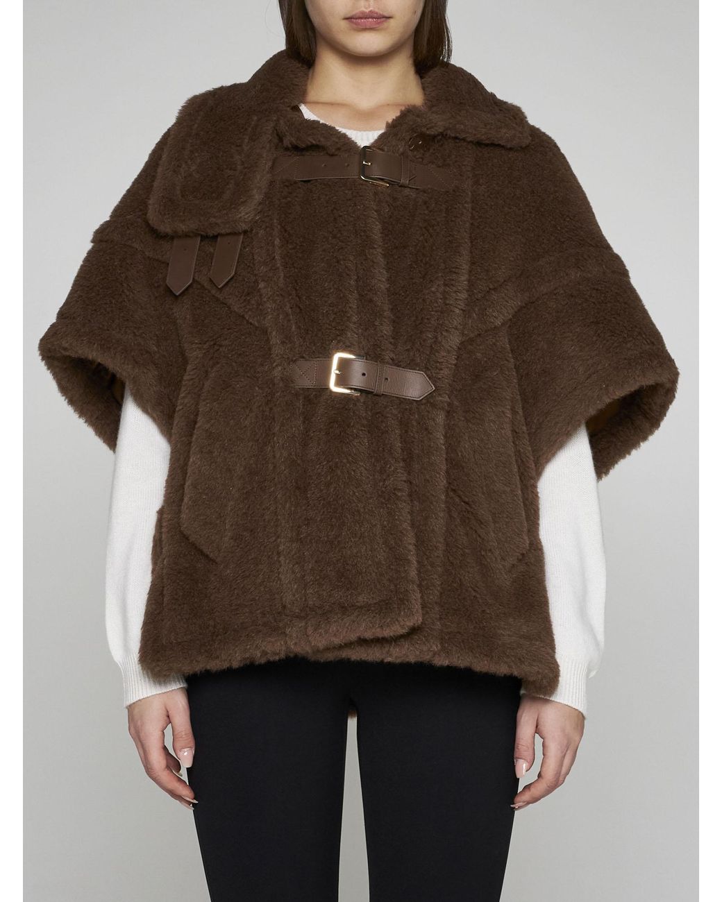 ベスト・ジレ Max Mara LANOSO4 - Teddy fabric vest cape art-2514731141600-004-