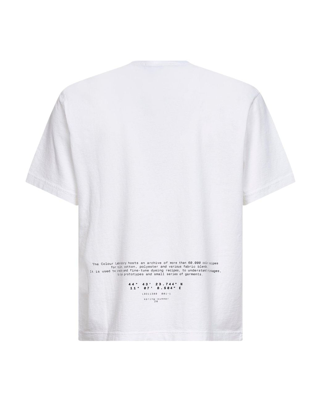 Stone Island White Organic Jersey T-Shirt With "All Around Compass" Print for men