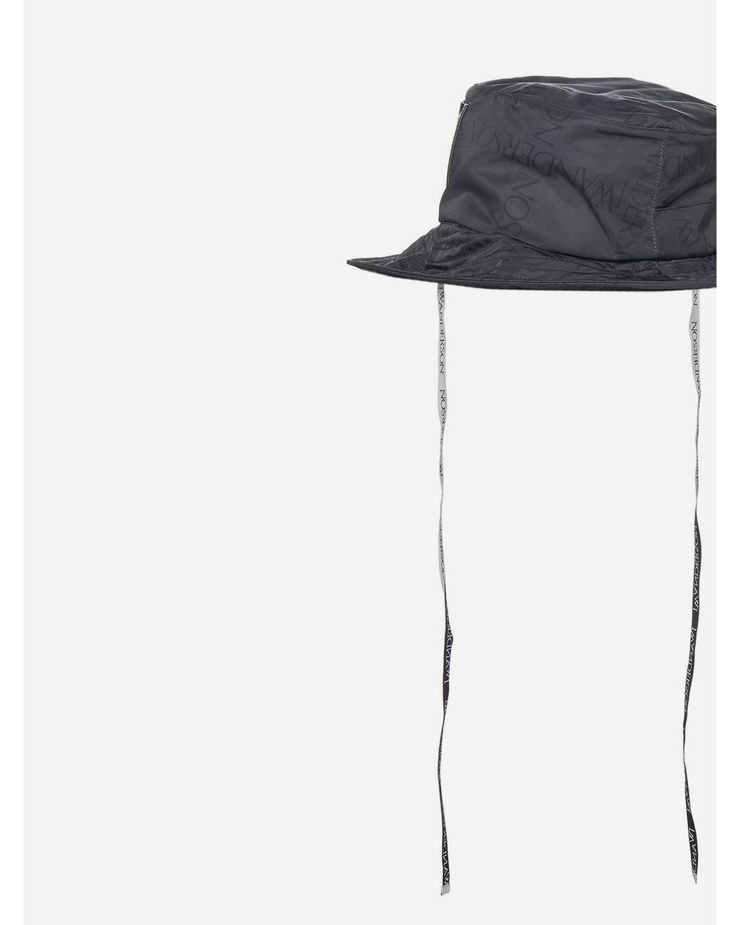 Mens Accessories Hats JW Anderson Synthetic Asymmetric Bucket Hat in Black for Men 