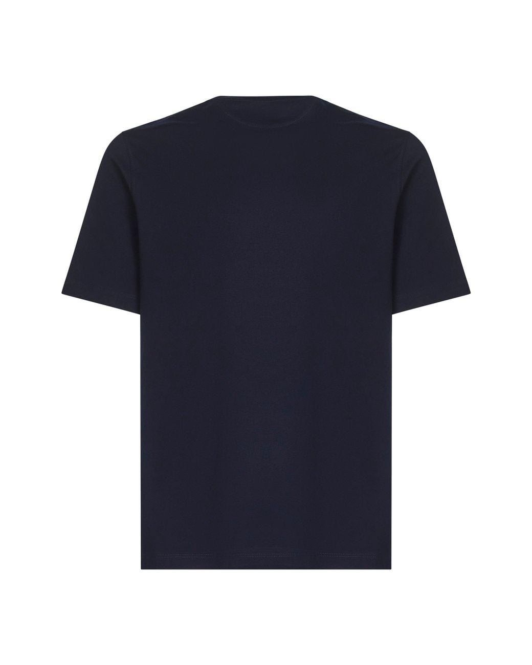 Brunello Cucinelli Blue Solomeo Crest T-Shirt for men