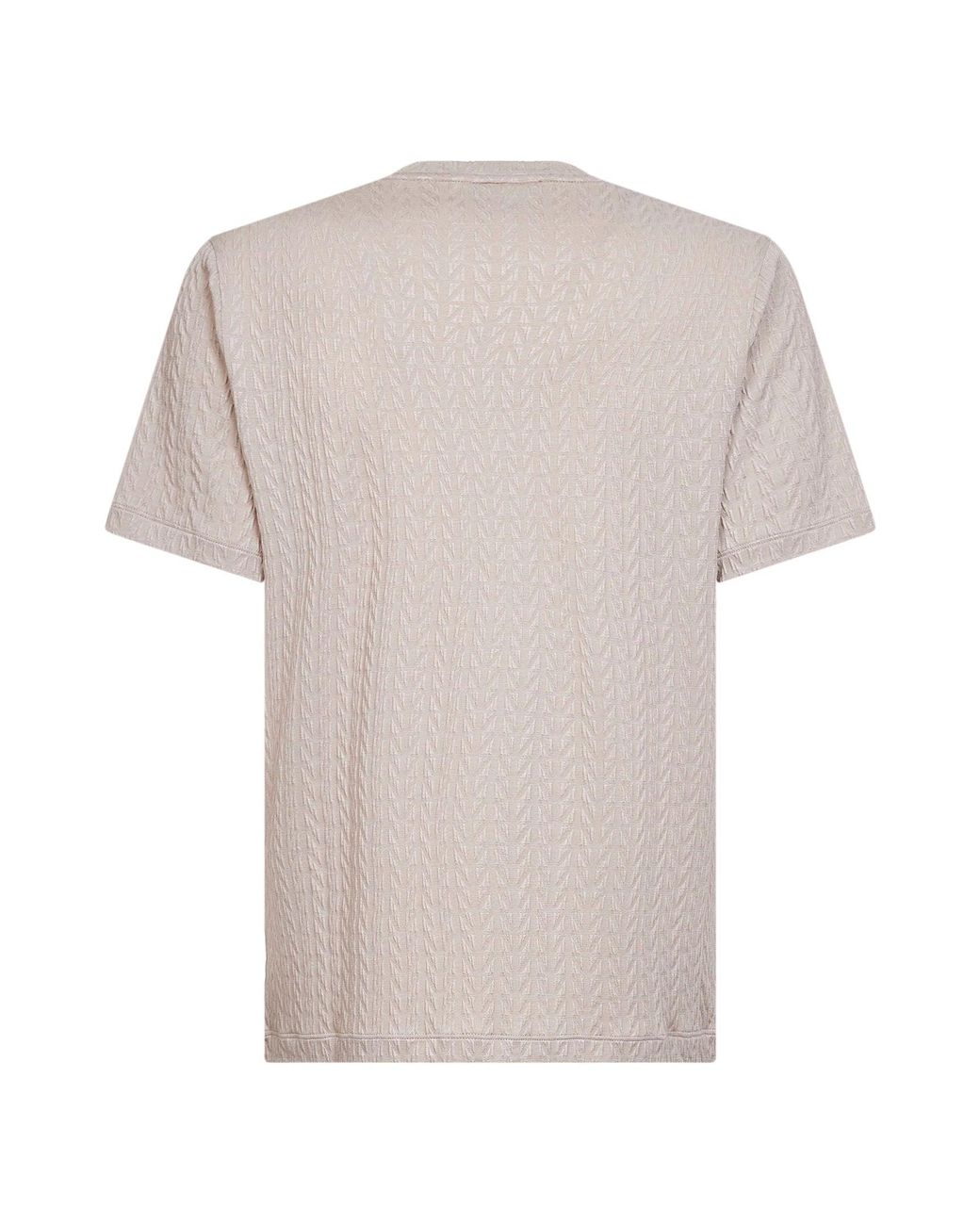 Giorgio Armani Pink Asv Embossed Viscose Blend T-Shirt for men