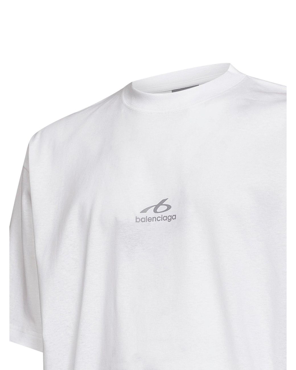 Balenciaga White Bodysuit Medium-Fit T-Shirt for men
