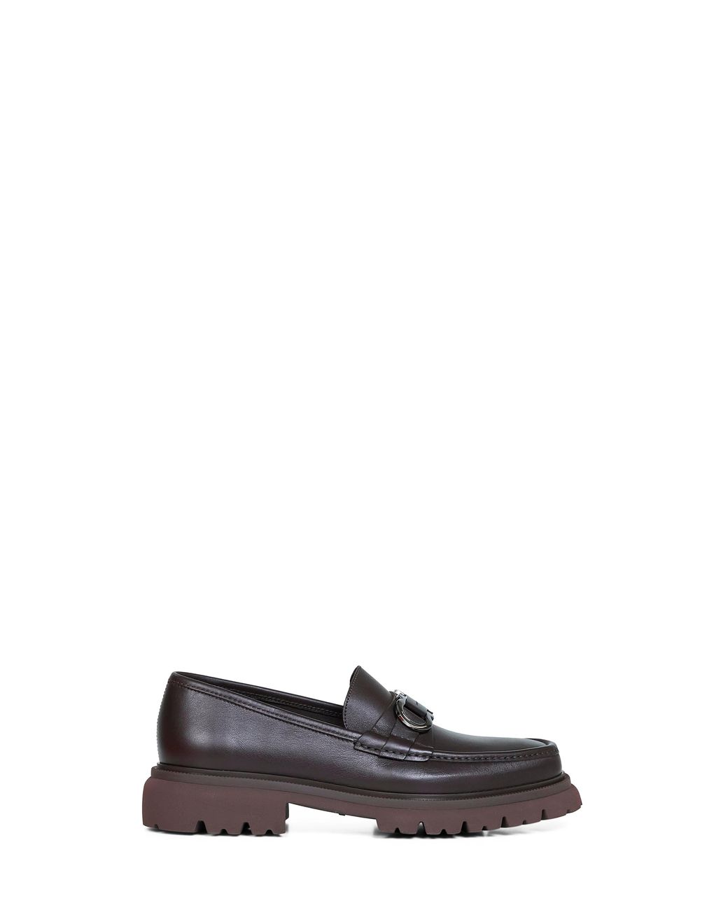 Ferragamo White Dark Cocoon Loafers With Gancini Ornament for men