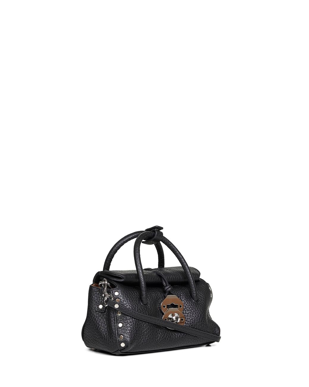 Zanellato Black Dotta Baby Handbag