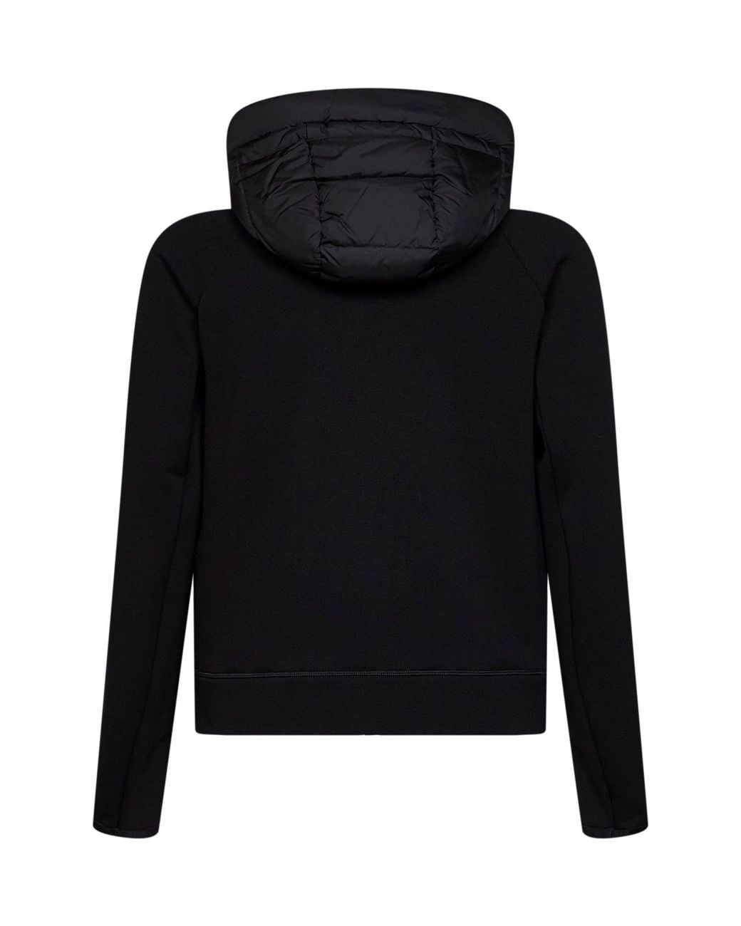 Moncler Black Polartec Padded Zip-Up Hoodie for men