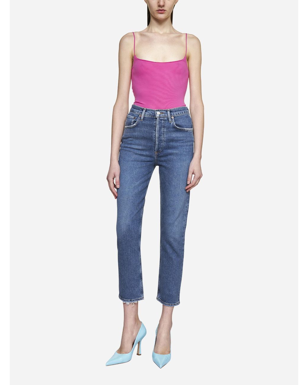 Agolde Denim Riley Cropped Jeans in 