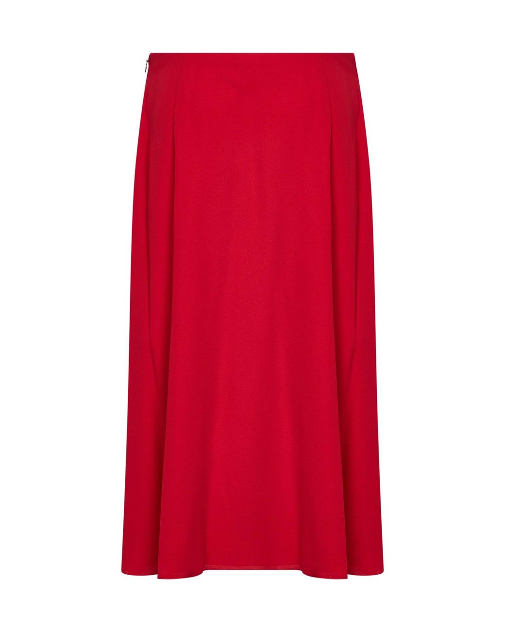 Valentino Silk Georgette Flared Midi Skirt
