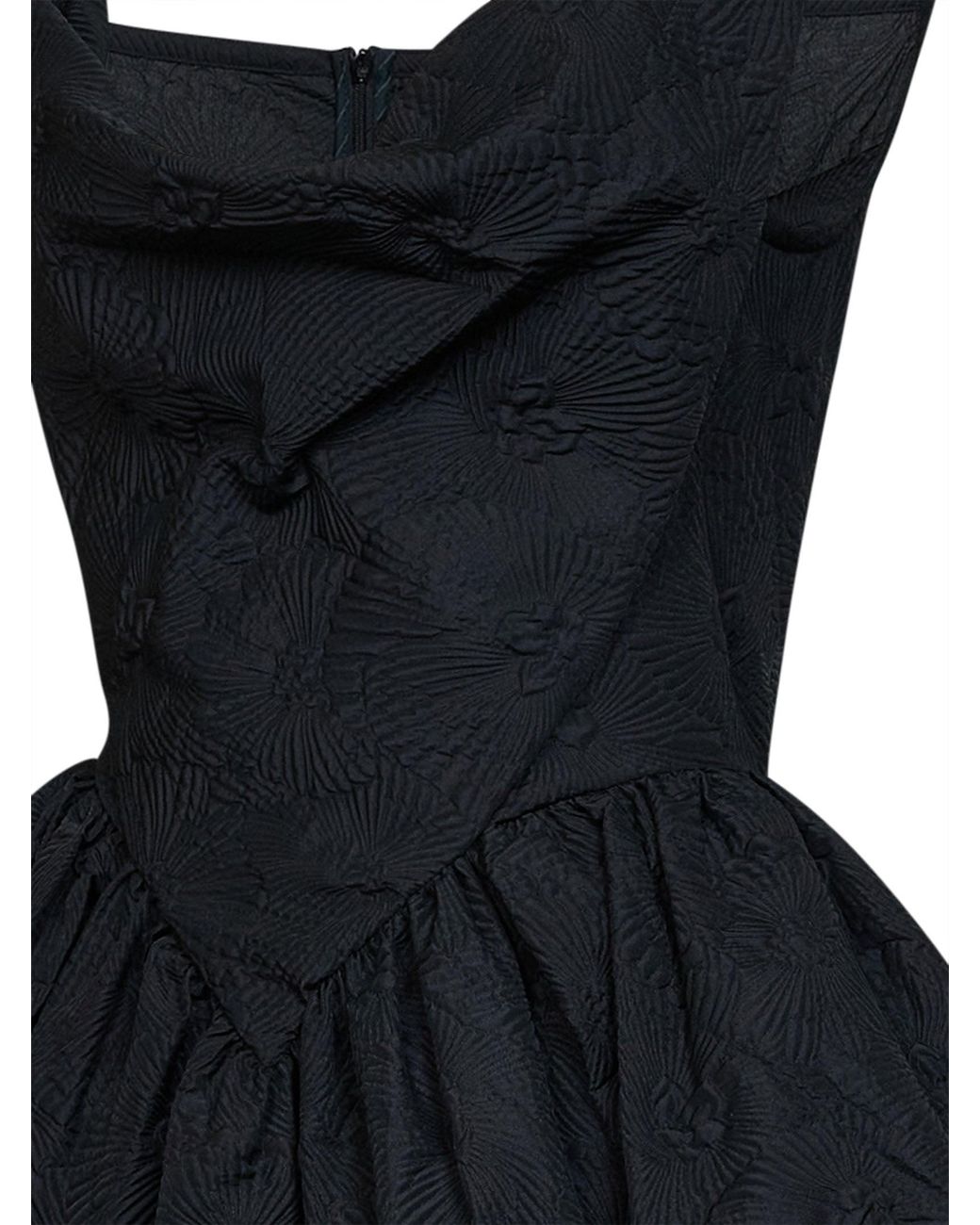 Vivienne Westwood Black Floral Jacquard Mini Sunday Mini Dress
