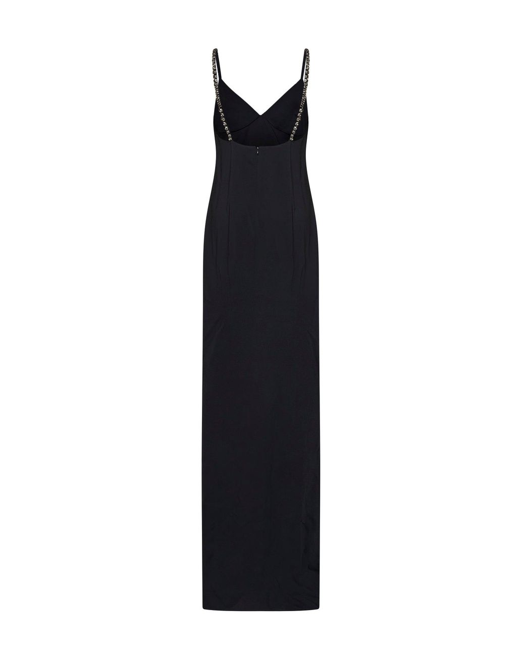 Stella McCartney Black Stretch Viscose Embellished Evening Dress