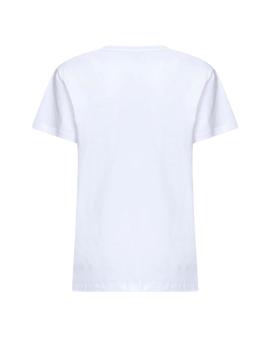 Isabel Marant White Cotton Jersey Aby Logo T-Shirt <Br