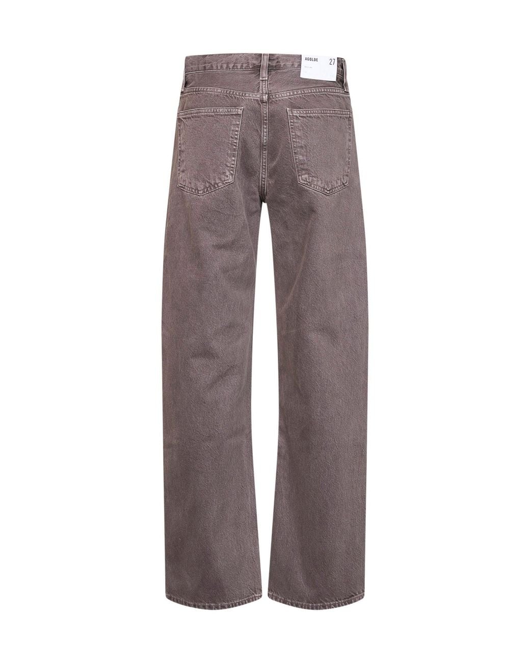 Agolde Gray Denim Arc Criss Cross Jeans