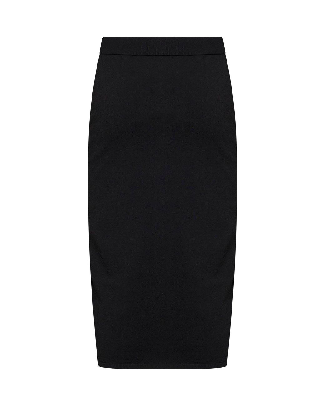 Co. Black Stretch Knit Straight Pencil Skirt
