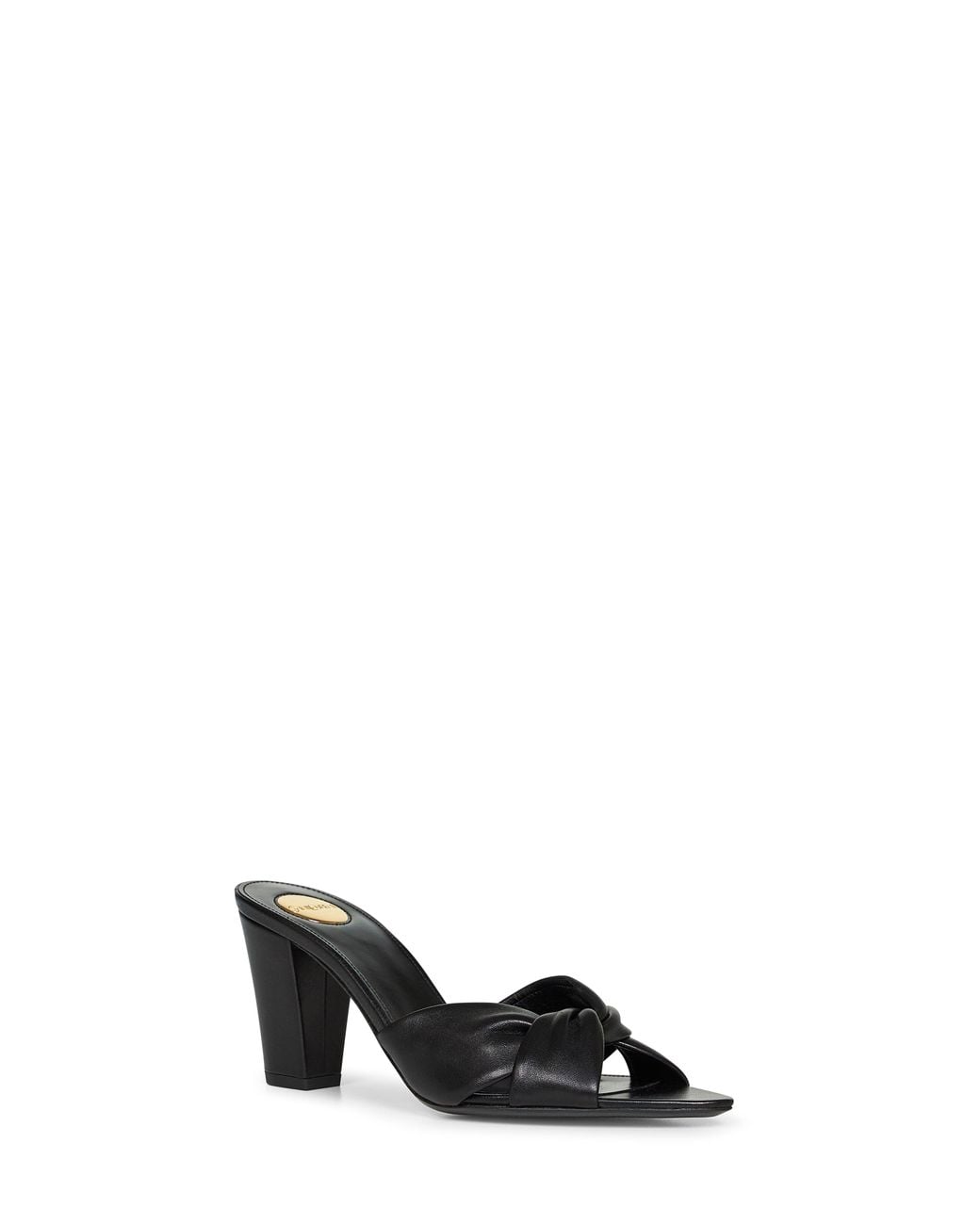 Saint Laurent Black Nappa Leather Franciane Mule Sandals