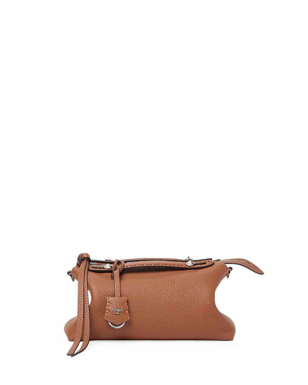 Fendi White Tan By The Way Selleria Medium Reversible Handbag