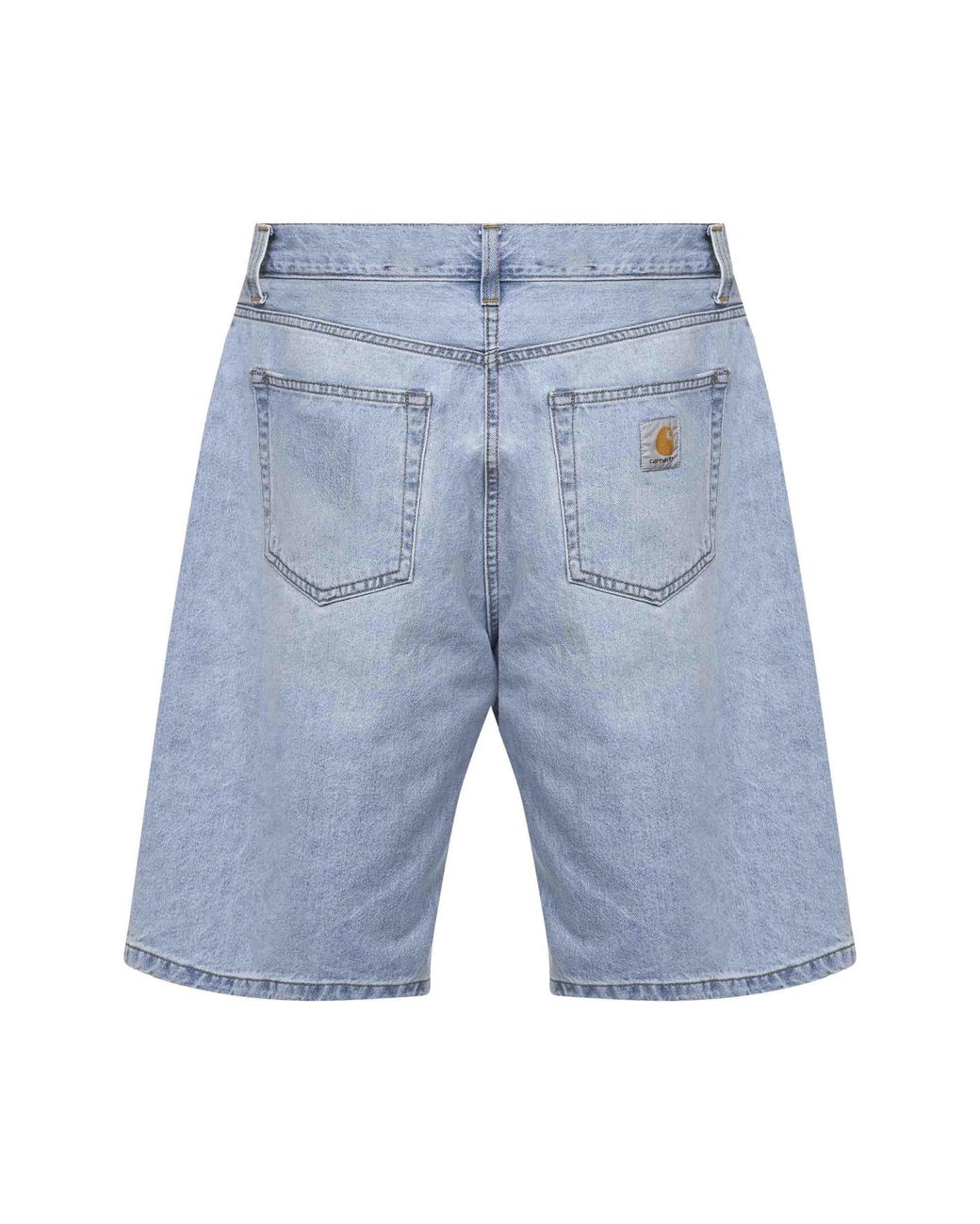 Carhartt Blue Heavyweight Cotton Denim Landon Bermuda Shorts for men