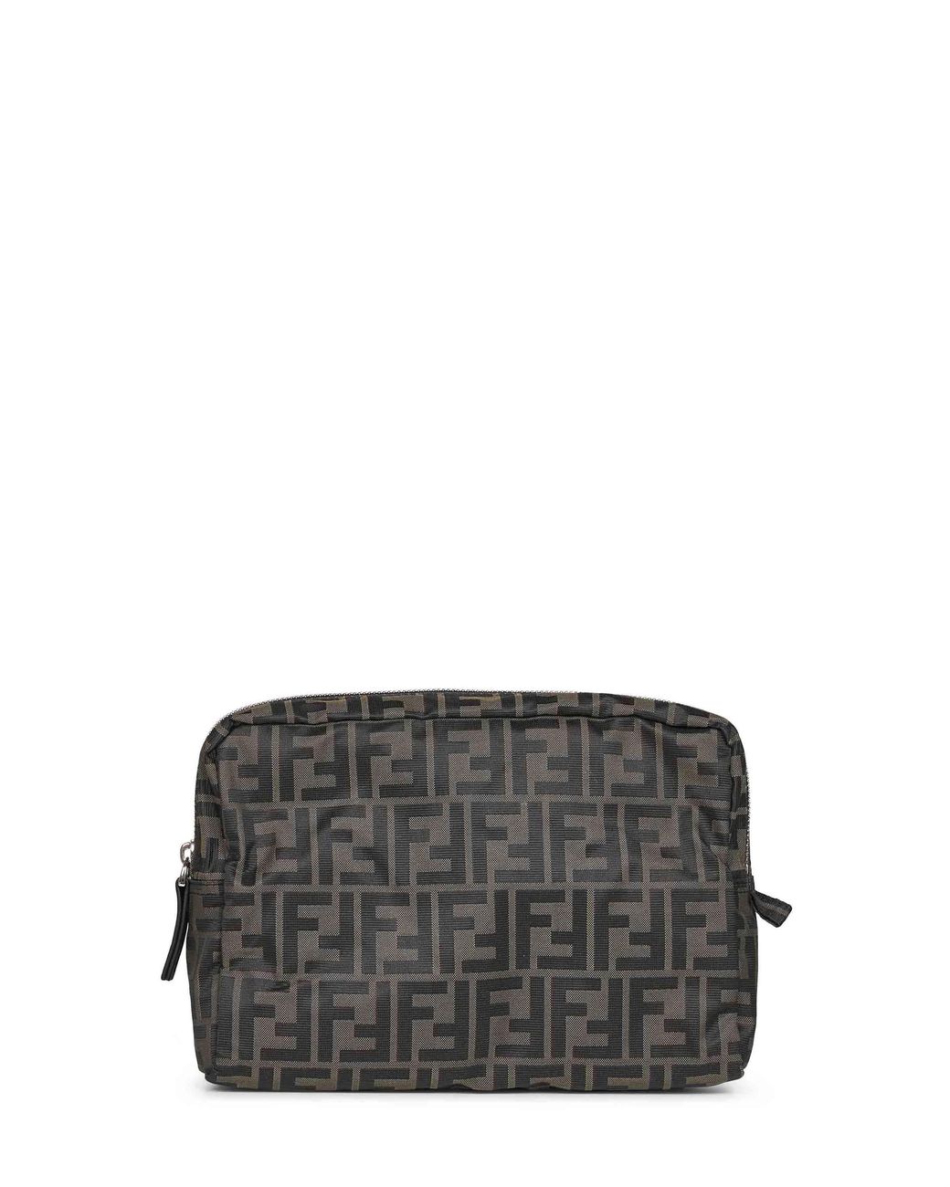 Fendi Gray Tobacco Beauty Case Medium Ff Light Beauty Case for men