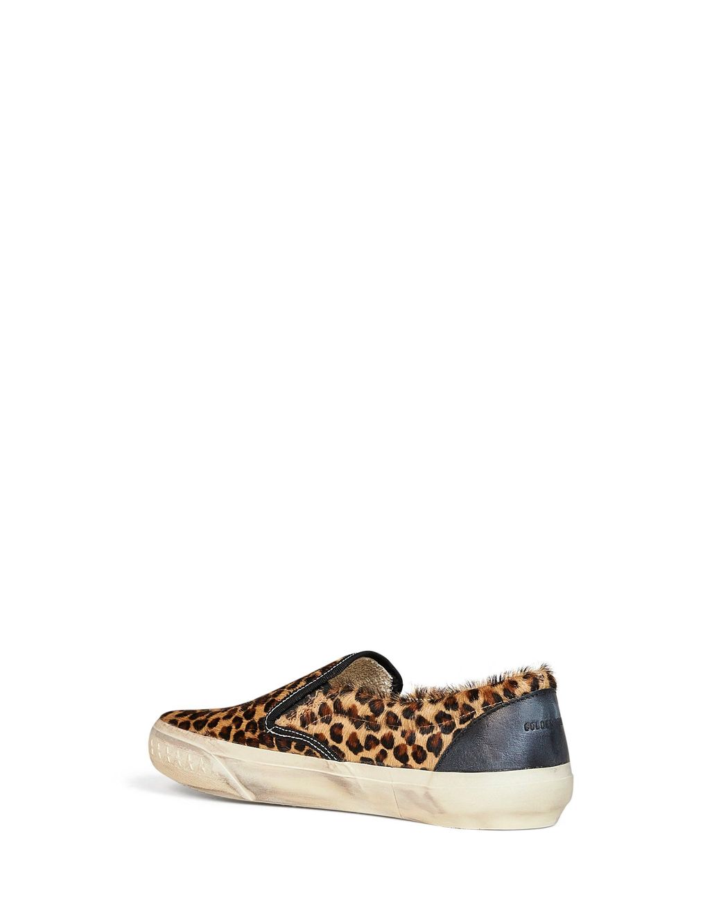 Golden Goose Deluxe Brand White Leopard-Print Calf Hair Vce Penstar Sneakers for men