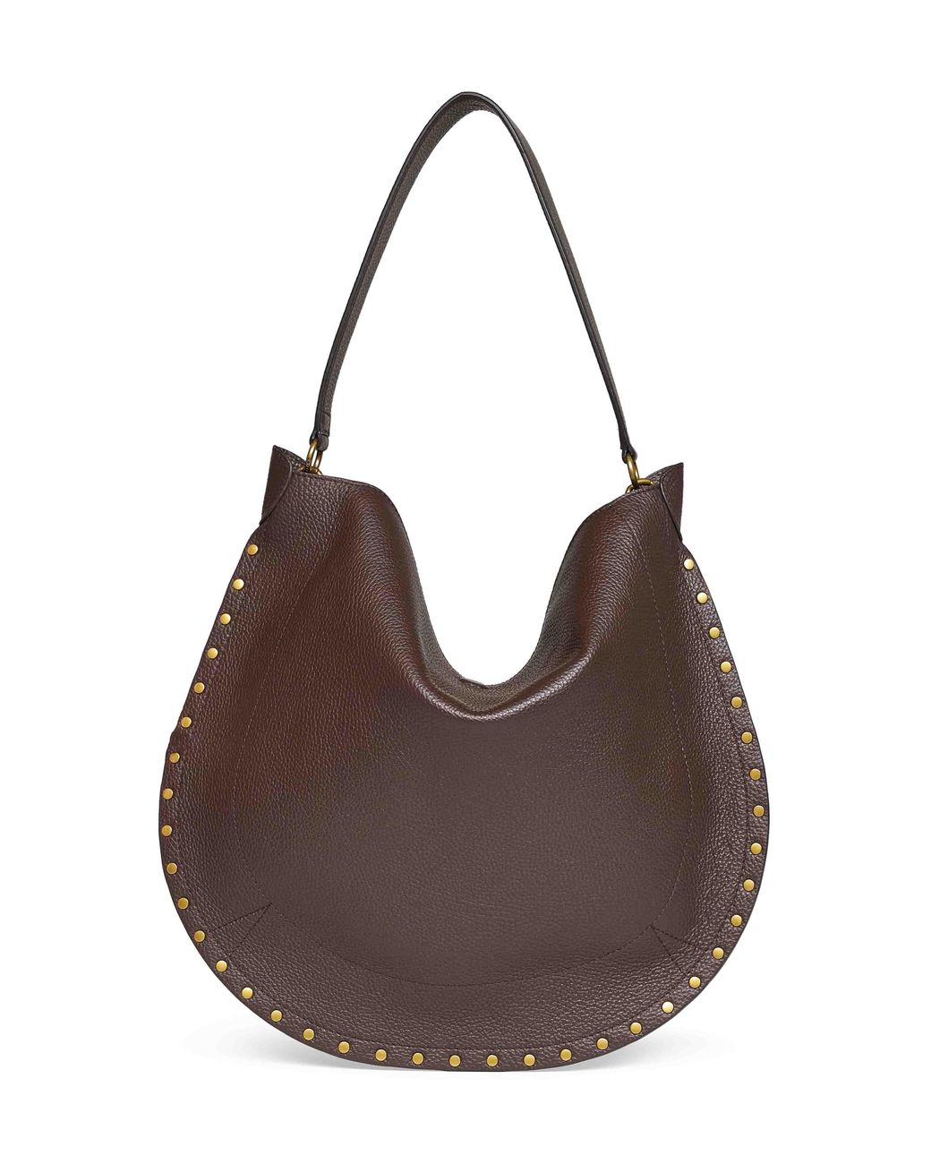 Isabel Marant Brown Coffee Oskan Hobo Soft Shoulder Bag