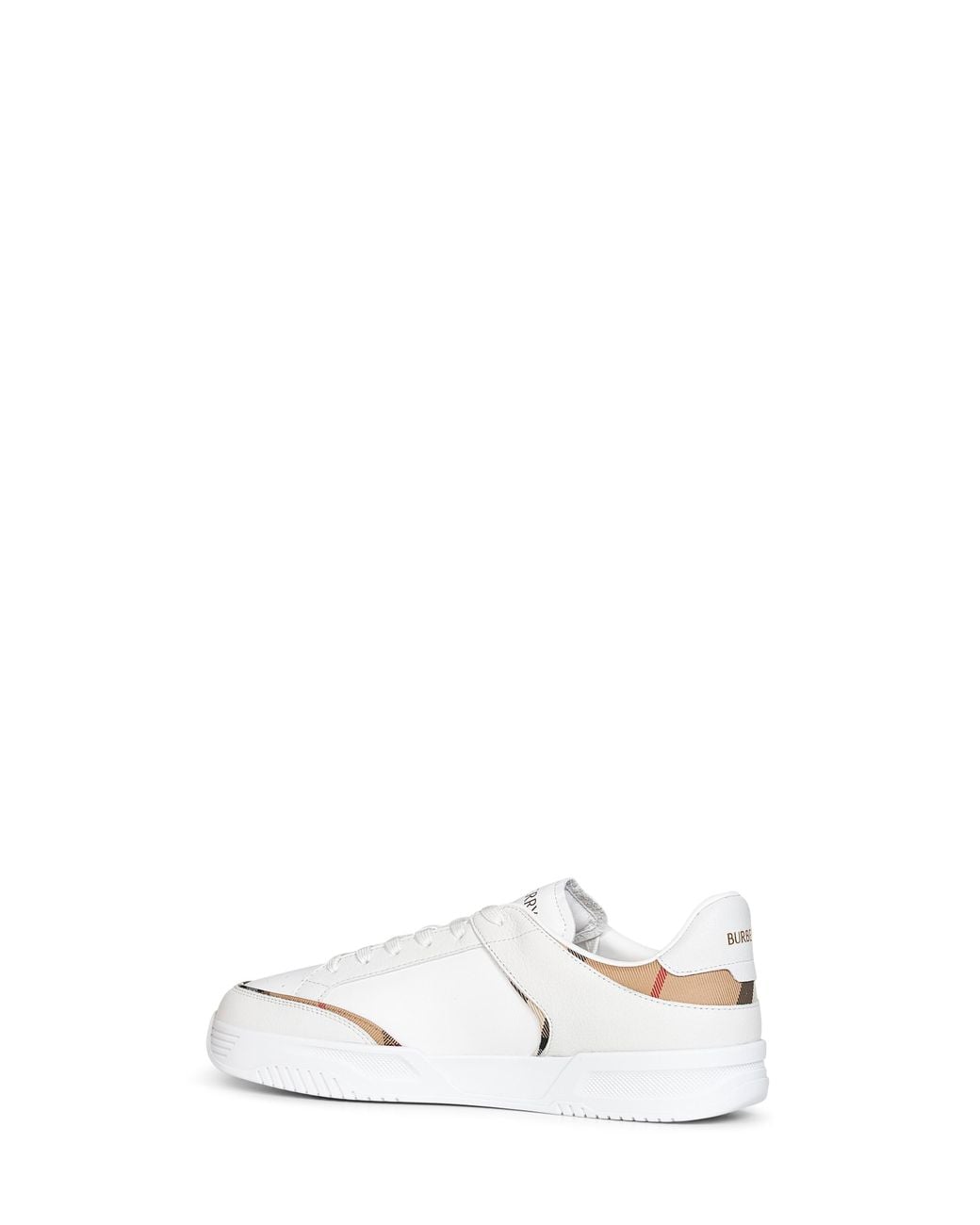 Burberry White And Archive Leather And Nylon Harrow Sneakers for men