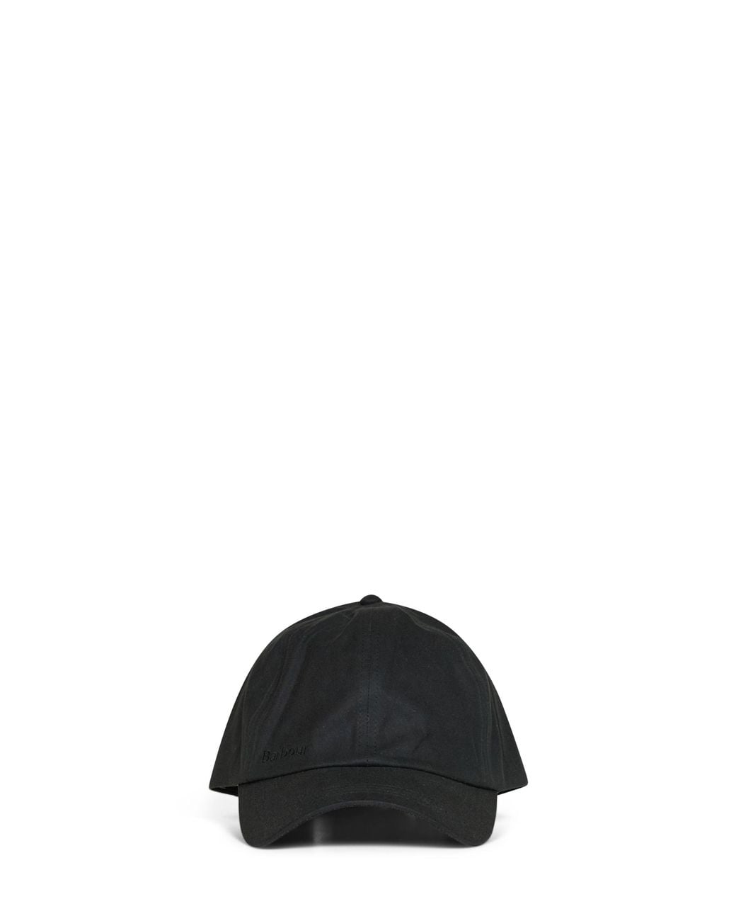 Barbour Black Sage Waxed Cotton Baseball Cap for men