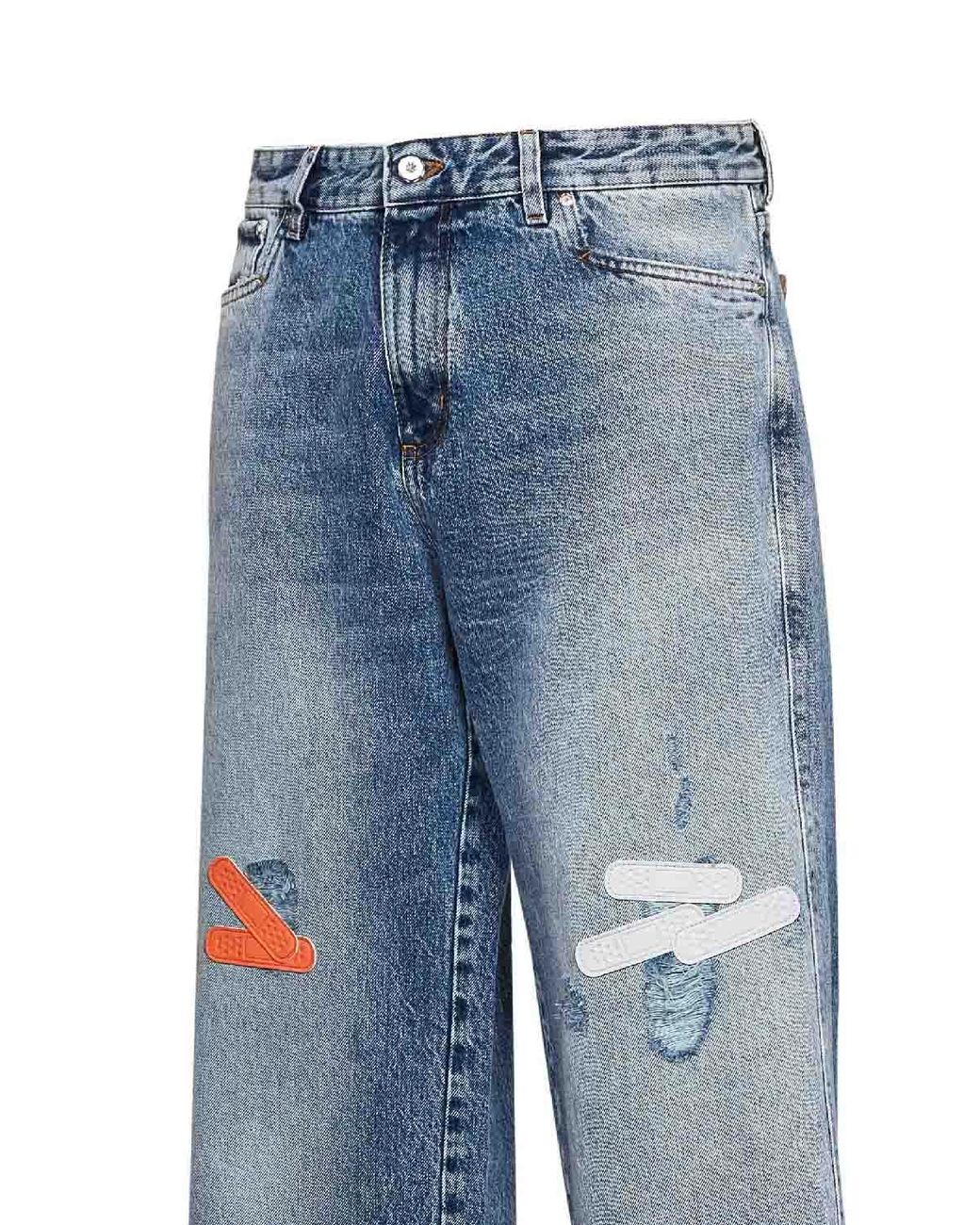 PDF Blue Cotton Denim Rich Kid Jeans for men