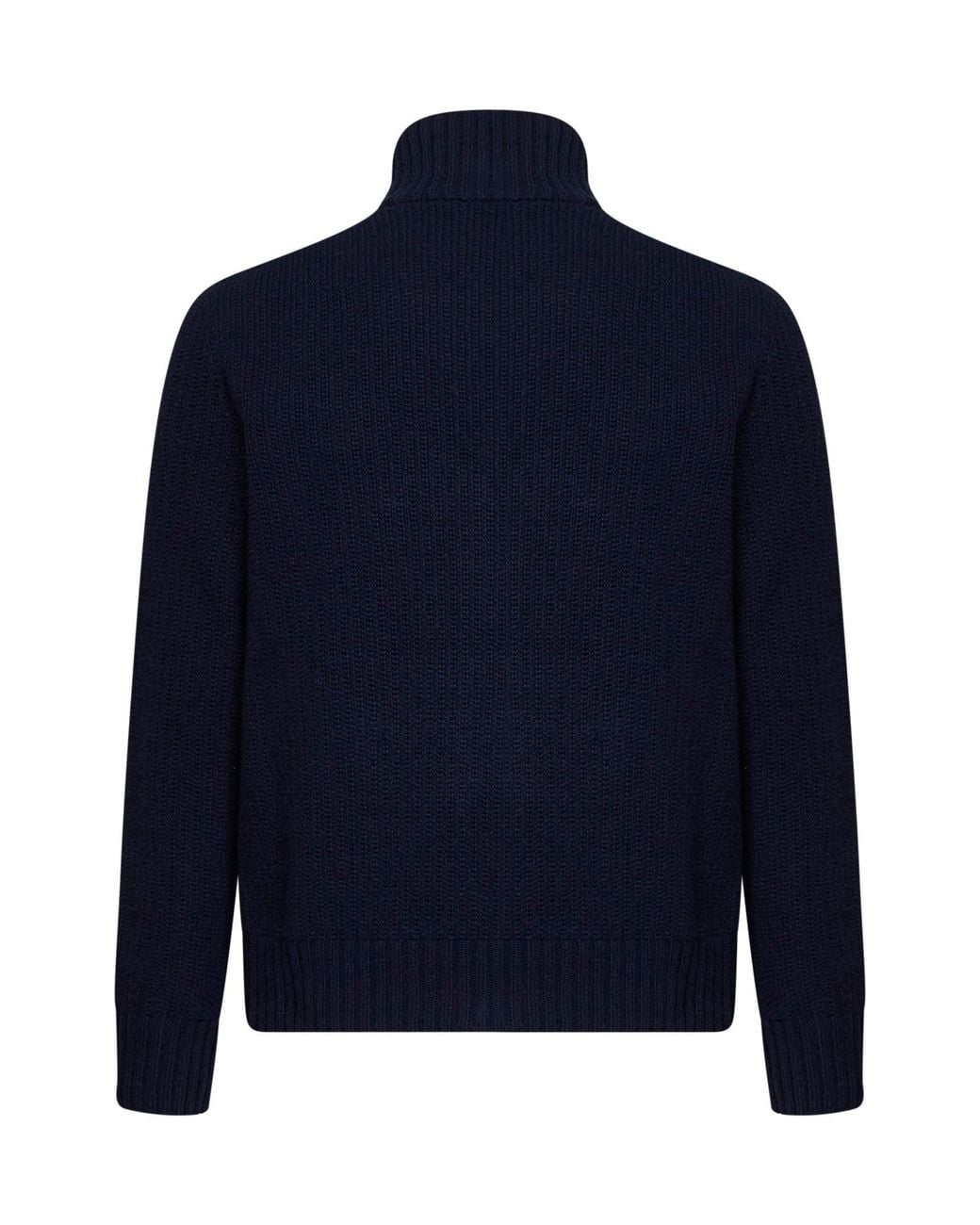 Moncler Blue Wool And Cashmere Blend Zip-Up Cardigan for men