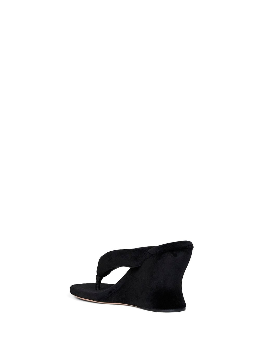 Balenciaga Black Gaeta 90Mm Wedge Thong Sandals