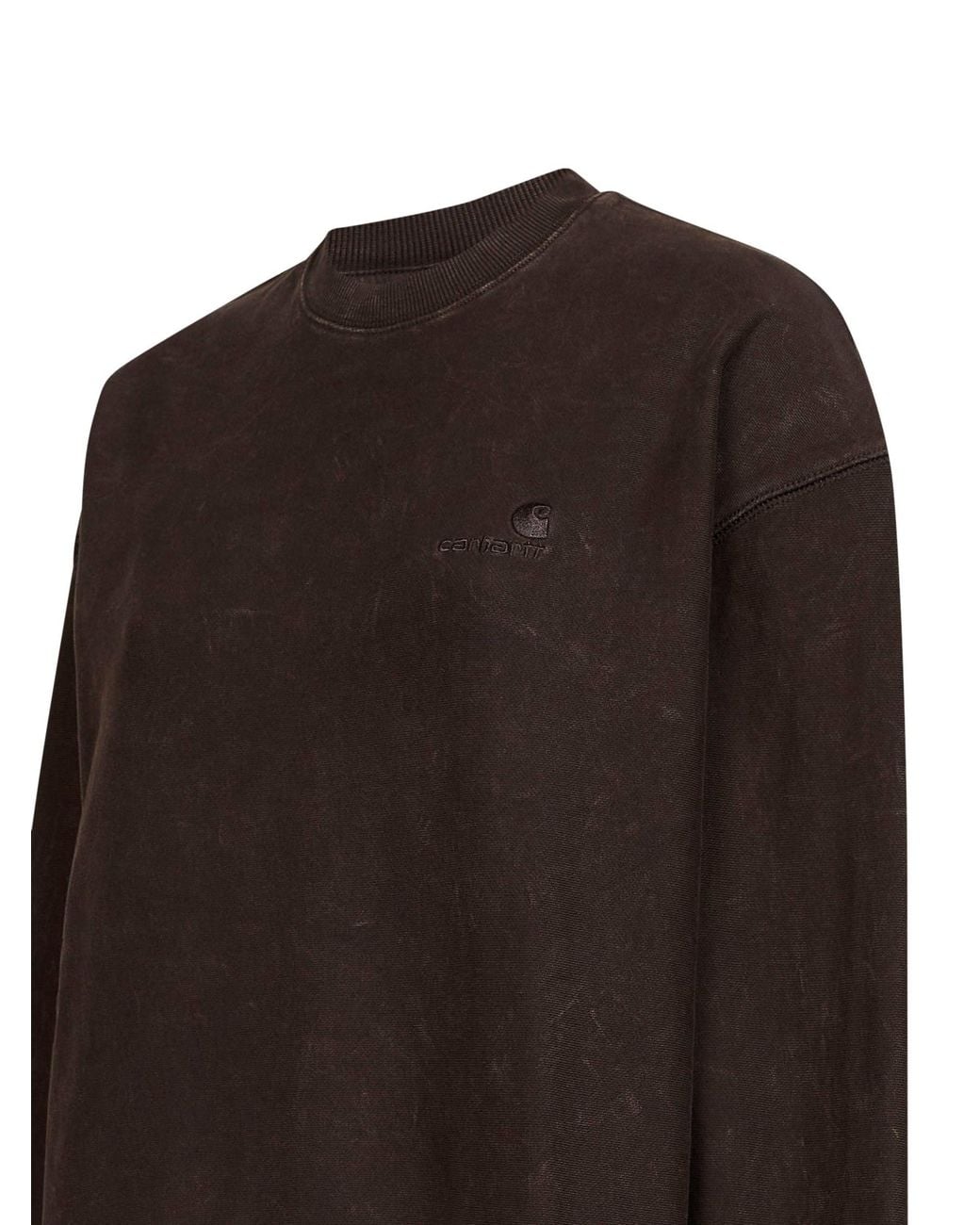 Carhartt Brown Crew Neck Nelson Cotton Sweatshirt