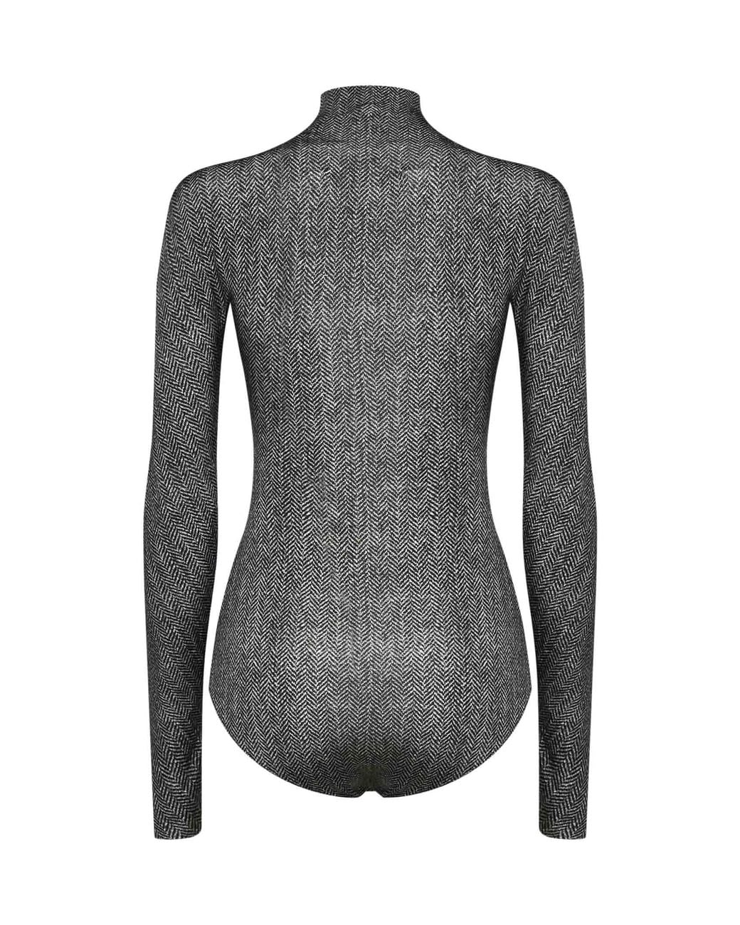 Maison Margiela Gray Dark Chevron Technical Jersey Seamless Bodysuit