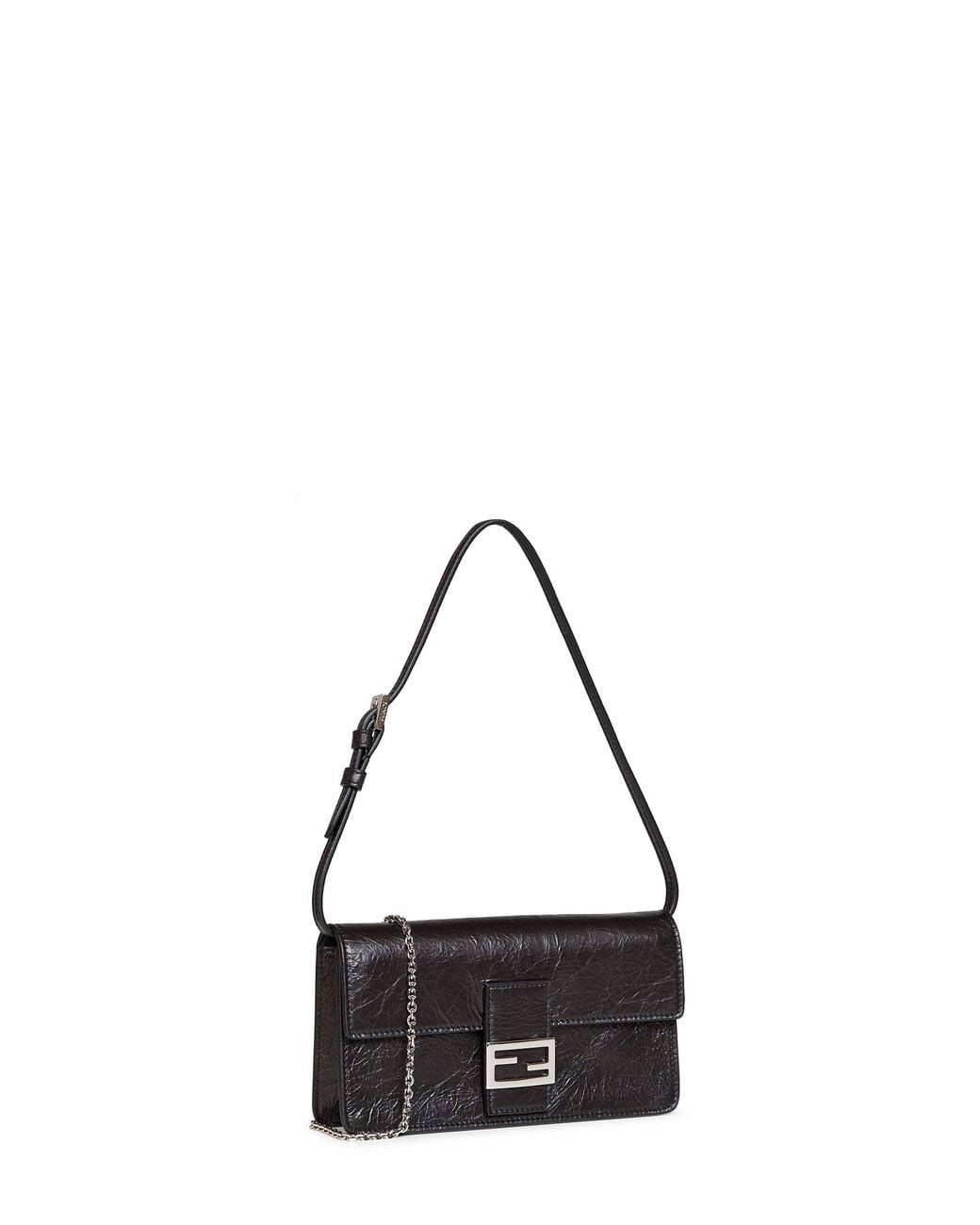 Fendi Black Wallet On Chain Minibag