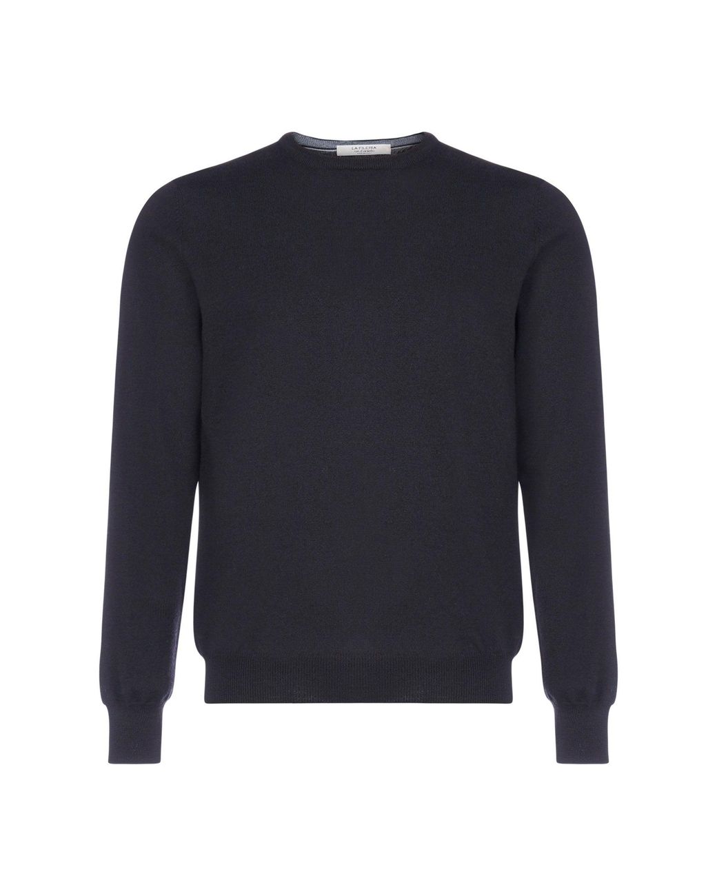 D 40 Blue Wool Crewneck Sweater for men