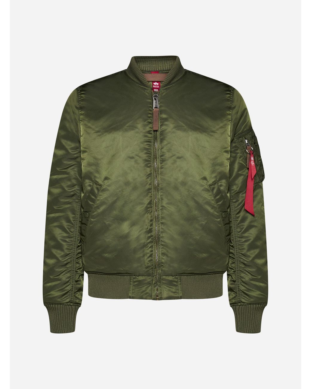 Alpha Industries Ma-1 Vf 59 Nylon Bomber Jacket in Green for Men | Lyst