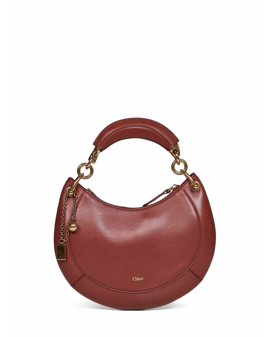 Chloé Brown Hobo Bag Banana Small Blushy