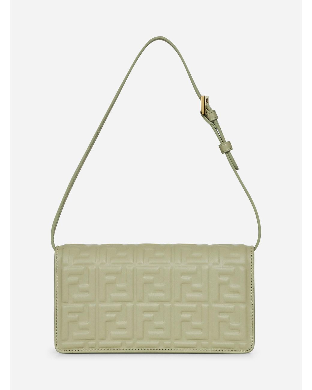 ■FENDI■ Baguette Chain Wallet Shoulder Bag Green 8M0498AAJ Wallet On Chain Baguette FENDI Nero | Grifo210