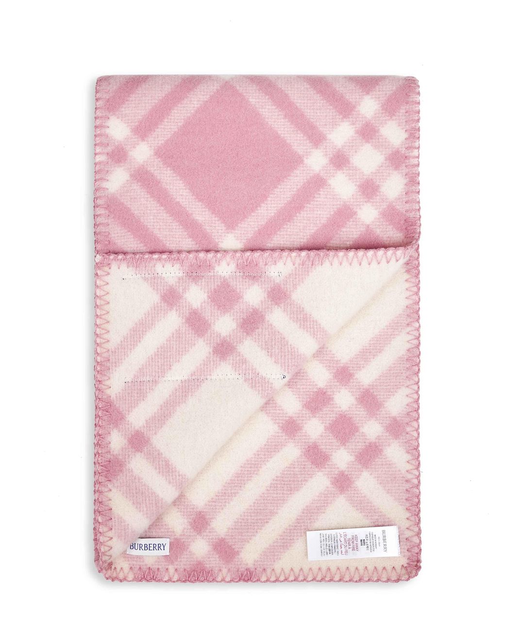 Burberry Pink Check Scarf